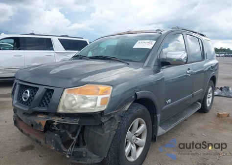 2008 Nissan Armada Se z USA, uszkodzony, nr VIN 5N1BA08D28N611994